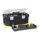 Ящик инструментальный пластмассовый с органайзерами, лотком и алюминиевыми замками 22 STANLEY 1-97-512