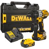 Дрель-шуруповерт DEWALT DCD996M2, 18 В, 2250 об/мин, 38250 уд/мин, с 2 АКБ 4 Ач и ЗУ, в кейсе TSTAK (DCD996M2-QW)