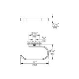 Держатель для туалетной бумаги GROHE Selection, без крышки, темный графит матовый (41068AL0)