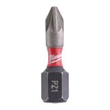 Биты Milwaukee Shockwave PZ1 25 мм, 2 шт., 4932430860