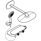 Душевая система GROHE Rainshower System SmartControl 360 MONO с термостатом для душа, хром (26446000)
