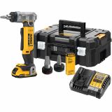 Аккумуляторный расширитель для труб DEWALT DCE400D1T, 18 В, 60 ход/мин, до 25 мм, с АКБ 2 Ач и ЗУ, в кейсе TSTAK (DCE400D1NT-XJ)