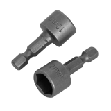 Головка торцевая ИНТЕРСКОЛ 12 мм, длина 38 мм, хвостовик 1/4", 2 шт.