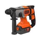 Аккумуляторный перфоратор BLACK+DECKER BCD900M1K, SDS Plus 18В, 6650 уд/мин, 1.2 Дж, 1x4 Ач, кейс
