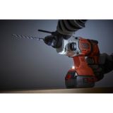 Аккумуляторный перфоратор BLACK+DECKER BCD900M1K, SDS Plus 18В, 6650 уд/мин, 1.2 Дж, 1x4 Ач, кейс