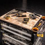 Модульная рабочая станция DEWALT TOUGHSYSTEM DXL DWST60510-1: 3 ящика для инструмента + рабочая поверхность, на колесной базе