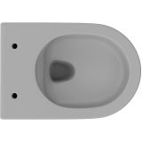 Унитаз подвесной Aqueduto OVO 525*360 безободковый, сиденье с микролифтом, серый матовый (OVO0130)