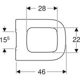 Сиденье для унитаза Geberit Myday, 575410000