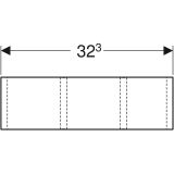 Перегородка для выдвижного ящика Geberit h-образная, темно-серый, 500.676.00.1