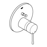 Внешняя часть смесителя для ванны GROHE Essence на 2 потребителя, теплый закат матовый (24167DL1)