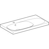 Раковина Geberit Acanto 90 см, белый, 500.625.01.2