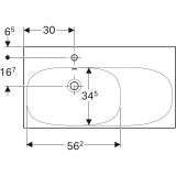 Раковина Geberit Acanto 90 см, белый, 500.625.01.2