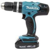 Аккумуляторная ударная дрель-шуруповерт Makita DHP453RAJ, 18 В, 1300 об/мин, 19500 уд/мин, с 2 АКБ 2 Ач и ЗУ, в кейсе