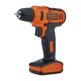 Компактная аккумуляторная дрель-шуруповерт BLACK+DECKER LD12SP, 900 об/мин, кейс, зарядное устройство, оснастка