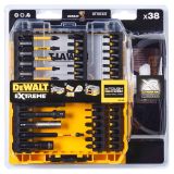 Набор оснастки DEWALT, 38 предметов, в кейсе + защитные очки в комплекте, DT70733T