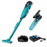 Набор: аккумуляторный пылесос Makita DCL281FZ + насадка "циклон" Makita 191D73-9 + аккумулятор Makita BL1830B (LXT 18В, 3Ач) + зарядное устройство Makita DC18RC быстрое (LXT 18В)