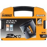 Набор универсальных биметаллических пильных коронок DEWALT DT8270L, Extreme, (11 предметов)