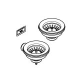 Сливной гарнитур GROHE для кухонной мойки, темный графит, матовый (40997AL0)