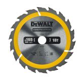 Диск пильный по дереву DEWALT CONSTRUCTION, 165х20х1.5 мм (DT1933-QZ)