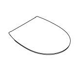 Сиденье для унитаза GROHE Bau Ceramic, с микролифтом, альпин-белый (39923000)