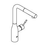 Смеситель для кухни GROHE Essence с вытяжным душем, хром (30270000)