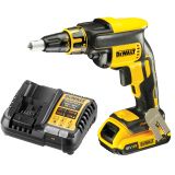 Аккумуляторный ленточный шуруповерт DEWALT DCF620D1, 18 В, 30 Нм, 4400 об/мин, с АКБ 2 Ач и ЗУ (DCF620D1N-XJ)