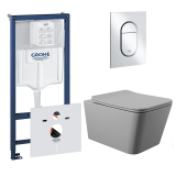 Комплект инсталляции GROHE Rapid SL 3 в 1 (NW0145/S) с унитазом Aqueduto MACIO MACT2130 и сиденьем с микролифтом (NW0559)