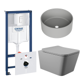 Комплект инсталляции GROHE Rapid SL 38772SH0 с унитазом Aqueduto MACIO MACT2130 и раковиной Aqueduto ESPIRAL D400 ESP0130 (NW0600)