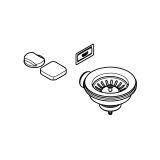 Сливной гарнитур GROHE для кухонной мойки с 1 чашей, теплый закат, матовый (40996DL0)