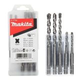 Набор буров Makita SDS-Plus 5 шт. 6, 6.5х110, 8,10,12х160, D-17784