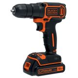 Аккумуляторная дрель-шуруповерт BLACK+DECKER BDCD18, 650 об/мин, 30 Нм, 18В, аккумулятор 1.5Ач, зарядное устройство