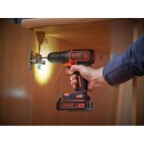 Аккумуляторная дрель-шуруповерт BLACK+DECKER BDCD18, 650 об/мин, 30 Нм, 18В, аккумулятор 1.5Ач, зарядное устройство