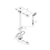 Душевой гарнитур GROHE Euphoria 110 Duo с мыльницей, 2 режима струи, душевая штанга 600 мм, 16,6 л/мин, хром (27230001)