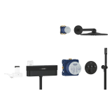 Душевая система GROHE SmartControl Purefoam с термостатом для душа, фантомный черный (105812KF00)