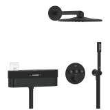 Душевая система GROHE SmartControl Purefoam с термостатом для душа, фантомный черный (105812KF00)