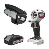 Аккумуляторная цепная пила ИНТЕРСКОЛ ПЦА-4 МультиМАКС18, 18 В, 10 см, c АКБ 2.5 Ач и ЗУ, в систейнере МультиБОКС (755.1.3.47)