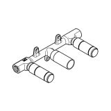 Встраиваемая часть двухвентильного смесителя для раковины GROHE на 3 отверстия (29025000)