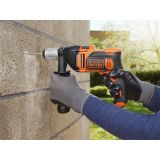 Электрическая сетевая ударная дрель Omega BLACK+DECKER BEH850, 850 Вт
