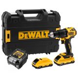 Аккумуляторная ударная дрель-шуруповерт DEWALT DCD709L2T, 18 В, 1650 об/мин, 28050 уд/мин, с 2 АКБ 3 Ач и ЗУ, в кейсе TSTAK (DCD709L2T-QW)