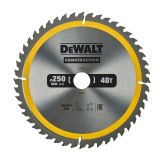 Диск пильный по дереву DEWALT CONSTRUCTION, 250х30х2 мм (DT1957-QZ)