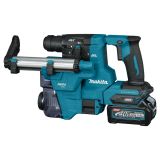 Аккумуляторный перфоратор Makita с системой пылеудаления DX16, 40 В, 2.1 Дж, 5000 уд/мин, с 2 АКБ 2.5 Ач и ЗУ, в кейсе (HR010GD201)