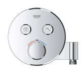Внешняя часть термостата для душа GROHE Grohtherm SmartControl на 2 потребителя, хром (29120000)