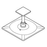 Верхний душ GROHE SmartActive 310 Cube, 2 режима, 142 мм, темный графит глянцевый (26481A00)