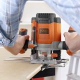 Фрезер BLACK+DECKER KW1200EKA, 1200 Вт, 28000 об/мин, 55 мм (KW1200EKA-QS)
