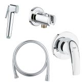 Готовый комплект для гигиенического душа скрытого монтажа GROHE BauCurve, хром (NH0002)