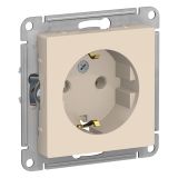 Розетка с заземлением Systeme Electric (Schneider Electric) AtlasDesign 16А, бежевая ATN000243/5, 5 шт.