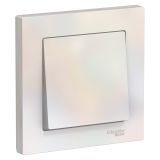 Выключатель одноклавишный в сборе Systeme Electric (Schneider Electric) AtlasDesign 10АХ, жемчуг ATN000412