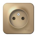 Розетка без заземляющего контакта без шторок 16A 250В Systeme Electric (Schneider Electric) Blanca BLNRA000104, Титан