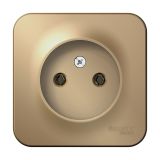 Розетка без заземляющего контакта без шторок с изолирующей пластиной 16A 250В Systeme Electric (Schneider Electric) Blanca BLNRA000114, Титан