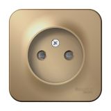 Розетка без заземляющего контакта со шторками и с изолирующей пластиной 16A 250В Systeme Electric (Schneider Electric) Blanca BLNRA001114, Титан